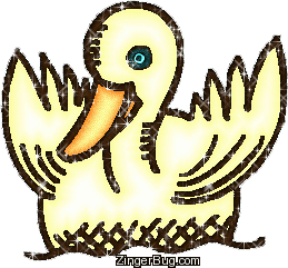 Click to get the codes for this image. Glittered Duck Graphic, Animals, Animals  Birds Free Image, Glitter Graphic, Greeting or Meme for Facebook, Twitter or any forum or blog.