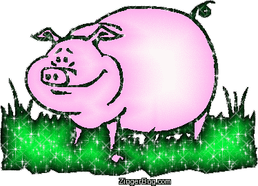 Click to get the codes for this image. Glittered Pig Graphic, Animals, Animal Free Image, Glitter Graphic, Greeting or Meme for Facebook, Twitter or any forum or blog.