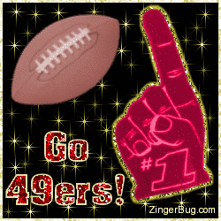 Click to get the codes for this image. Go 49ers Glitter Graphic, Sports  NFL Teams Free Image, Glitter Graphic, Greeting or Meme for Facebook, Twitter or any blog.