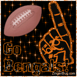 Click to get the codes for this image. Go Bengals Glitter Graphic, Sports  NFL Teams Free Image, Glitter Graphic, Greeting or Meme for Facebook, Twitter or any blog.