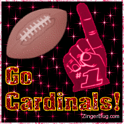 Click to get the codes for this image. Go Cardinals Glitter Graphic, Sports  NFL Teams Free Image, Glitter Graphic, Greeting or Meme for Facebook, Twitter or any blog.