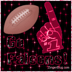 Click to get the codes for this image. Go Falcons Glitter Graphic, Sports  NFL Teams Free Image, Glitter Graphic, Greeting or Meme for Facebook, Twitter or any blog.