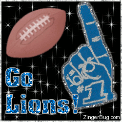 Click to get the codes for this image. Go Lions Glitter Graphic, Sports  NFL Teams Free Image, Glitter Graphic, Greeting or Meme for Facebook, Twitter or any blog.
