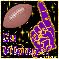 Click to get the codes for this image. Go Vikings Glitter Graphic, Sports  NFL Teams Free Image, Glitter Graphic, Greeting or Meme for Facebook, Twitter or any blog.