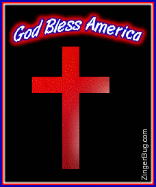 Click to get the codes for this image. God Bless America Cross 3D Graphic, Patriotic Free Image, Glitter Graphic, Greeting or Meme for Facebook, Twitter or any blog.