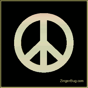 Click to get the codes for this image. Gold 3d Peace Sign, Peace Signs Free Image, Glitter Graphic, Greeting or Meme.