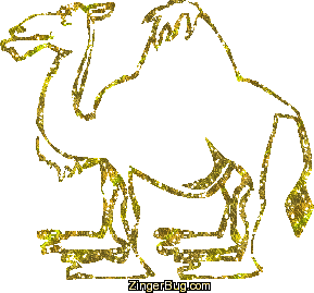 Click to get the codes for this image. Gold Glitter Camel Graphic, Animals, Animals  Horses  Hooved Creatures Free Image, Glitter Graphic, Greeting or Meme for Facebook, Twitter or any forum or blog.