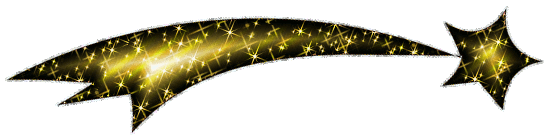 Click to get the codes for this image. Gold Shooting Star, Celestial  Stars Moons etc, Stars Free Image, Glitter Graphic, Greeting or Meme.