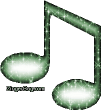 Click to get the codes for this image. Glitter Graphic Music Notes Green, Music Comments, Musical Symbols  Instruments Free Image, Glitter Graphic, Greeting or Meme for Facebook, Twitter or any blog.