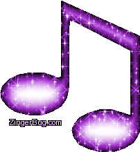 Click to get the codes for this image. Glitter Graphic Music Notes Purple, Music Comments, Musical Symbols  Instruments Free Image, Glitter Graphic, Greeting or Meme for Facebook, Twitter or any blog.