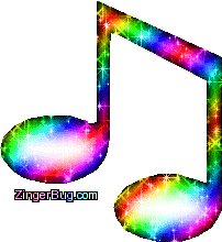 Click to get the codes for this image. Glitter Graphic Music Notes Rainbow, Music Comments, Musical Symbols  Instruments Free Image, Glitter Graphic, Greeting or Meme for Facebook, Twitter or any blog.