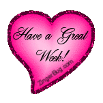 Click to get the codes for this image. Have a Great Week Cherry Heart Glitter Graphic, Have A Great Week, Hearts Free Image, Glitter Graphic, Greeting or Meme for any Facebook, Twitter or any blog.