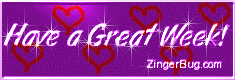 Click to get the codes for this image. Have a Great Week Hearts Glass Glitter Graphic, Have A Great Week, Hearts Free Image, Glitter Graphic, Greeting or Meme for any Facebook, Twitter or any blog.