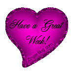 Click to get the codes for this image. Have a Great Week Magenta Heart Glitter Graphic, Have A Great Week, Hearts Free Image, Glitter Graphic, Greeting or Meme for any Facebook, Twitter or any blog.