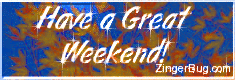 Click to get the codes for this image. Have a Great Weekend Leaves Glass Glitter Graphic, Have a Great Weekend Free Image, Glitter Graphic, Greeting or Meme for any Facebook, Twitter or any blog.
