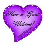 Click to get the codes for this image. Have a Great Weekend Purple Heart Glitter Graphic, Have a Great Weekend, Hearts Free Image, Glitter Graphic, Greeting or Meme for any Facebook, Twitter or any blog.