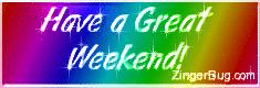 Click to get the codes for this image. Have a Great Weekend Rainbow Glitter Graphic, Have a Great Weekend Free Image, Glitter Graphic, Greeting or Meme for any Facebook, Twitter or any blog.