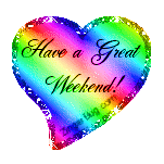 Click to get the codes for this image. Have a Great Weekend Rainbow Heart Glitter Graphic, Have a Great Weekend, Hearts Free Image, Glitter Graphic, Greeting or Meme for any Facebook, Twitter or any blog.