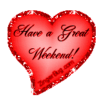 Click to get the codes for this image. Have a Great Weekend Red Heart Glitter Graphic, Have a Great Weekend, Hearts Free Image, Glitter Graphic, Greeting or Meme for any Facebook, Twitter or any blog.