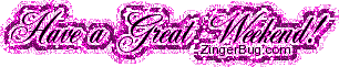 Click to get the codes for this image. Have a Great Weekend Script Pink Glitter Text Graphic, Have a Great Weekend Free Image, Glitter Graphic, Greeting or Meme for any Facebook, Twitter or any blog.