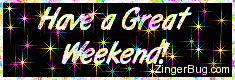 Click to get the codes for this image. Have a Great Weekend Glitter Graphic Pastel Stars, Have a Great Weekend Free Image, Glitter Graphic, Greeting or Meme for any Facebook, Twitter or any blog.