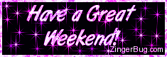 Click to get the codes for this image. Have a Great Weekend Glitter Graphic Pink Stars, Have a Great Weekend Free Image, Glitter Graphic, Greeting or Meme for any Facebook, Twitter or any blog.