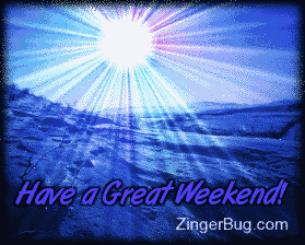 Click to get the codes for this image. Have a Great Weekend Glitter Graphic Winter Sun, Have a Great Weekend Free Image, Glitter Graphic, Greeting or Meme for any Facebook, Twitter or any blog.