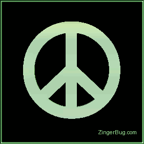 Click to get the codes for this image. Green 3d Peace Sign, Peace Signs Free Image, Glitter Graphic, Greeting or Meme.