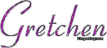 Click to get the codes for this image. Gretchen Pink Glitter Name, Girl Names Free Image Glitter Graphic for Facebook, Twitter or any blog.