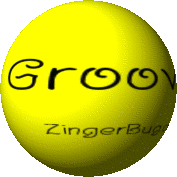 Click to get the codes for this image. This cute graphic is a 3D round yellow rotating smiley face with the comment: Groovy!