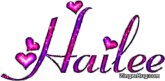 Click to get the codes for this image. Hailee Pink And Purple Glitter Name, Girl Names Free Image Glitter Graphic for Facebook, Twitter or any blog.