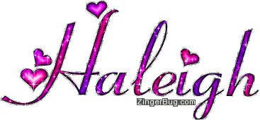 Click to get the codes for this image. Haleigh Pink And Purple Glitter Name, Girl Names Free Image Glitter Graphic for Facebook, Twitter or any blog.
