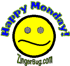 Happy Monday Grumpy Smile Graphic Glitter Graphic, Greeting, Comment ...