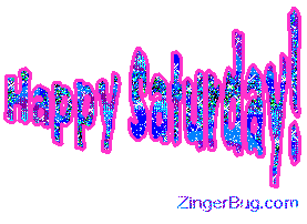 Click to get the codes for this image. Happy Saturday Wagging Text Graphic, Happy Saturday Free Image, Glitter Graphic, Greeting or Meme for Facebook, Twitter or any forum or blog.