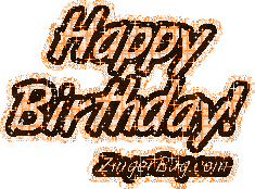 Click to get the codes for this image. Happy Birthday Orange Glitter, Birthday Glitter Text, Happy Birthday Free Image, Glitter Graphic, Greeting or Meme for Facebook, Twitter or any forum or blog.