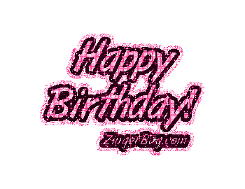 Click to get the codes for this image. Happy Birthday Pink Glitter, Birthday Glitter Text, Happy Birthday Free Image, Glitter Graphic, Greeting or Meme for Facebook, Twitter or any forum or blog.