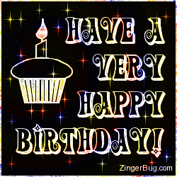 Click to get the codes for this image. Happy Birthday Primary Color Stars Cupcake, Birthday Cakes, Birthday Stars, Happy Birthday Free Image, Glitter Graphic, Greeting or Meme for Facebook, Twitter or any forum or blog.