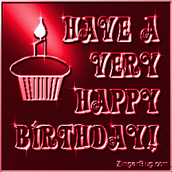 Click to get the codes for this image. Happy Birthday Red Glass, Birthday Cakes, Happy Birthday Free Image, Glitter Graphic, Greeting or Meme for Facebook, Twitter or any forum or blog.