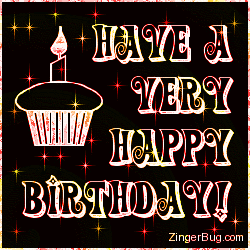 Click to get the codes for this image. Happy Birthday Red Stars Cupcake, Birthday Cakes, Birthday Stars, Happy Birthday Free Image, Glitter Graphic, Greeting or Meme for Facebook, Twitter or any forum or blog.