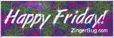 Click to get the codes for this image. Happy Friday Glitter Graphic Fractal Glass, Happy Friday Free Image, Glitter Graphic, Greeting or Meme for Facebook, Twitter or any forum or blog.