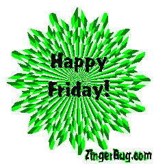 Click to get the codes for this image. Happy Friday Green Psychodelic Graphic, Happy Friday Free Image, Glitter Graphic, Greeting or Meme for Facebook, Twitter or any forum or blog.
