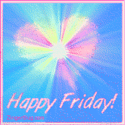 Click to get the codes for this image. Happy Friday Glitter Graphic Pastel Starburst, Happy Friday, Hearts Free Image, Glitter Graphic, Greeting or Meme for Facebook, Twitter or any forum or blog.
