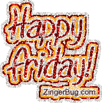 Click to get the codes for this image. Happy Friday Red Glitter, Happy Friday Free Image, Glitter Graphic, Greeting or Meme for Facebook, Twitter or any forum or blog.