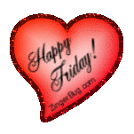 Click to get the codes for this image. Happy Friday Red Heart Glitter Graphic, Happy Friday, Hearts Free Image, Glitter Graphic, Greeting or Meme for Facebook, Twitter or any forum or blog.
