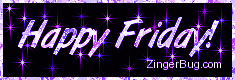 Click to get the codes for this image. Happy Friday Small Purple Stars Glitter Graphic, Happy Friday Free Image, Glitter Graphic, Greeting or Meme for Facebook, Twitter or any forum or blog.