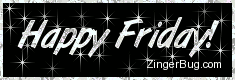Click to get the codes for this image. Happy Friday Glitter Graphic Silver Stars, Happy Friday Free Image, Glitter Graphic, Greeting or Meme for Facebook, Twitter or any forum or blog.