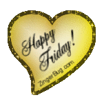 Click to get the codes for this image. Happy Friday Yellow Heart Glitter Graphic, Happy Friday, Hearts Free Image, Glitter Graphic, Greeting or Meme for Facebook, Twitter or any forum or blog.