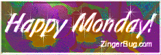 Click to get the codes for this image. Happy Monday Glitter Graphic Flowers Glass, Happy Monday, Flowers Free Image, Glitter Graphic, Greeting or Meme for Facebook, Twitter or any forum or blog.