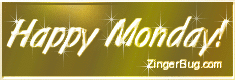 Click to get the codes for this image. Happy Monday Glitter Graphic Gold Glass, Happy Monday Free Image, Glitter Graphic, Greeting or Meme for Facebook, Twitter or any forum or blog.