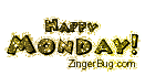 Click to get the codes for this image. Happy Monday Mini Blink Gold Glitter Text, Happy Monday Free Image, Glitter Graphic, Greeting or Meme for Facebook, Twitter or any forum or blog.
